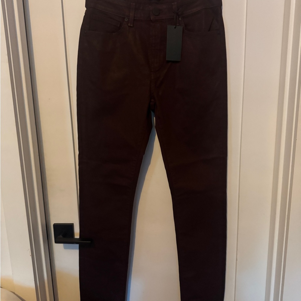 Monfrere Dark Burgundy Slim Fit Jeans